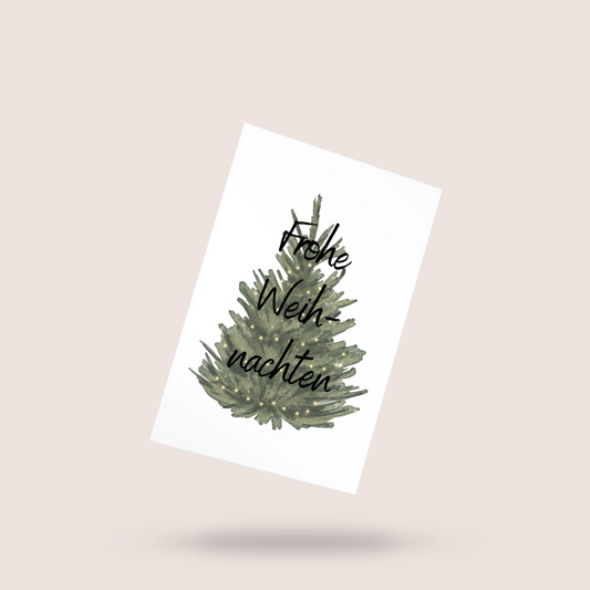 Postkarte: Frohe Weihnachten