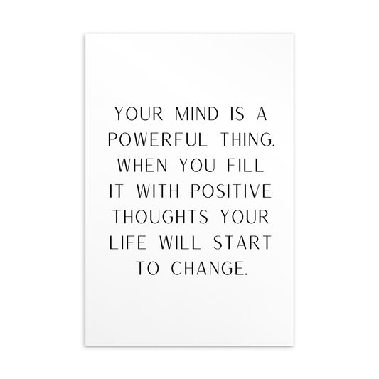 Postkarte: Your mind is a powerful thing